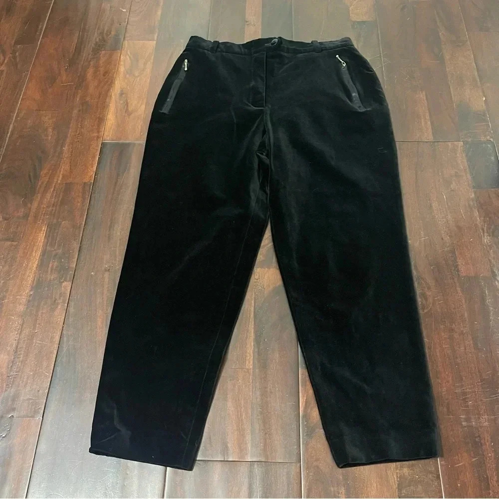 Escada Black Pants Women’s Size 44 High Waisted Velvety Soft